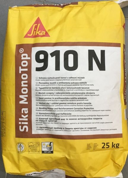 SIKA® MONOTOP®-910 N 聚合物砂浆粘结底涂和钢筋防锈 水泥基界面剂、环氧界面剂、钢筋阻锈保护涂层 保护层     
